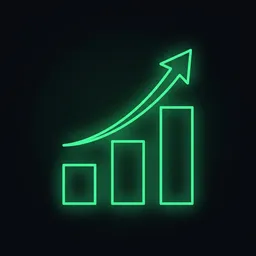 Growth chart icon